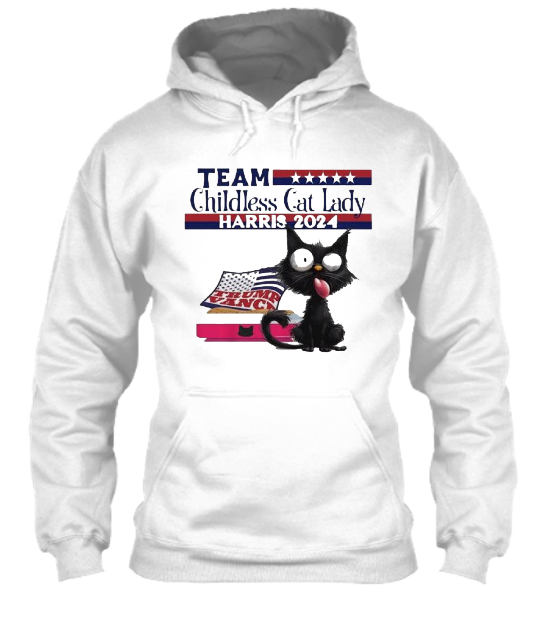 Team Childless Cat Lady Harris Trump Shirt