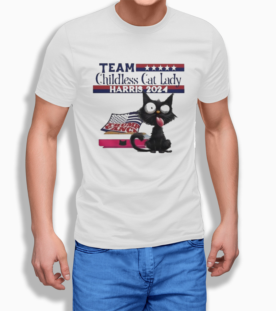 Team Childless Cat Lady Harris Trump Shirt