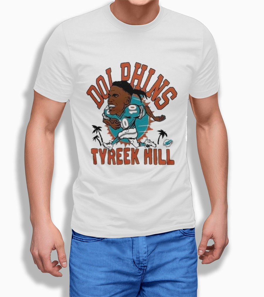 Dolphins Tyreek Hill Caricature Player Homage Shirt