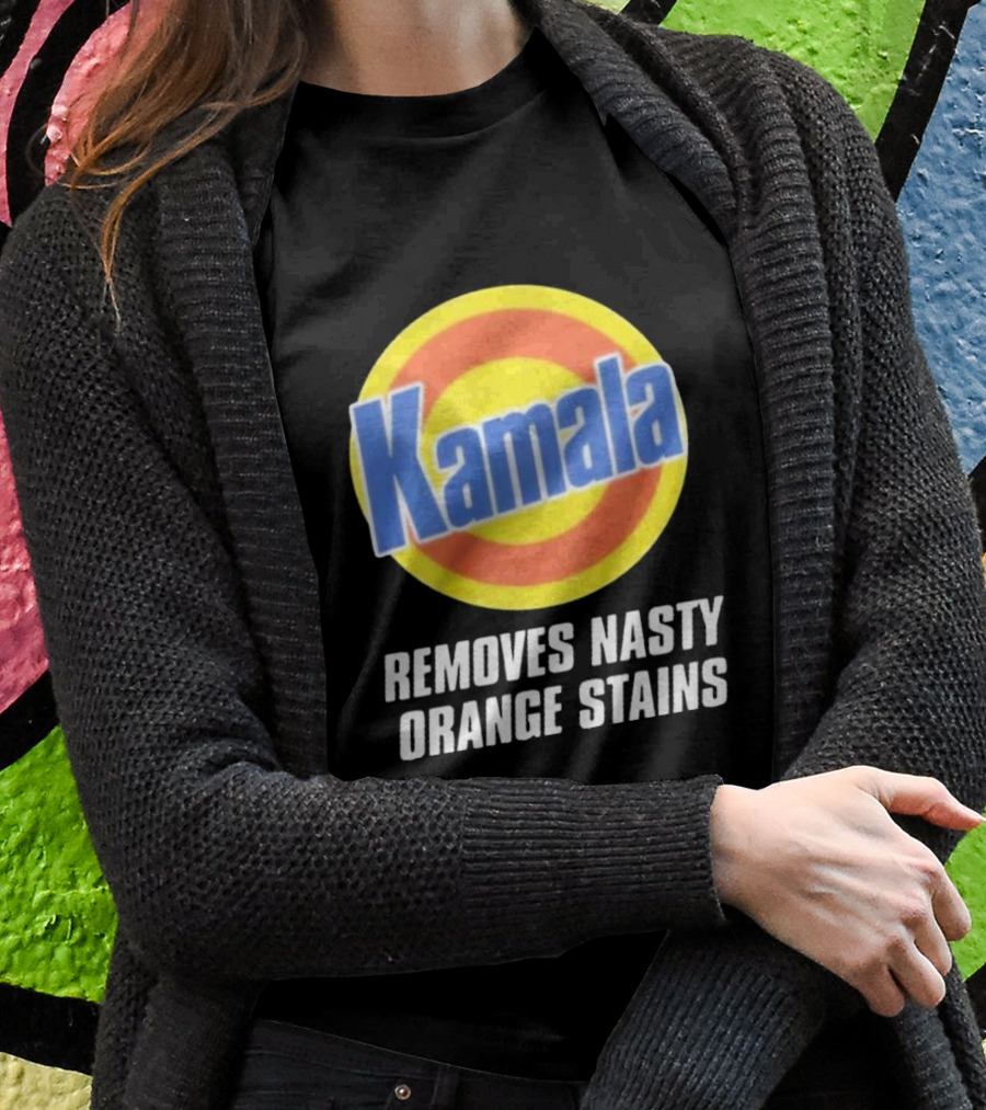 Kamala Removes Nasty Orange Stains Vintage Shirt