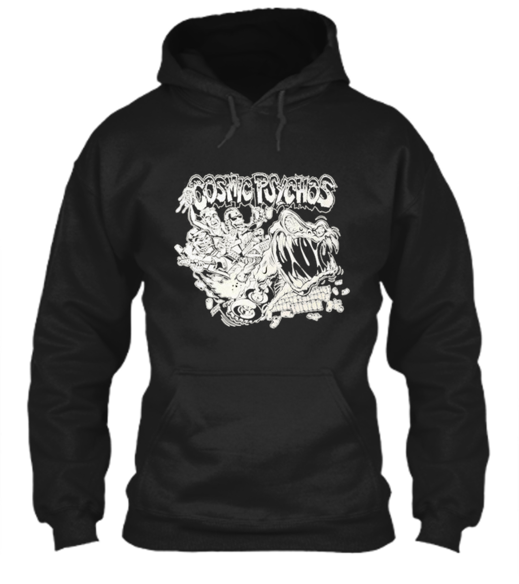 Cosmic Psychos Band Vintage Style Graphic Monsters Music Shirt