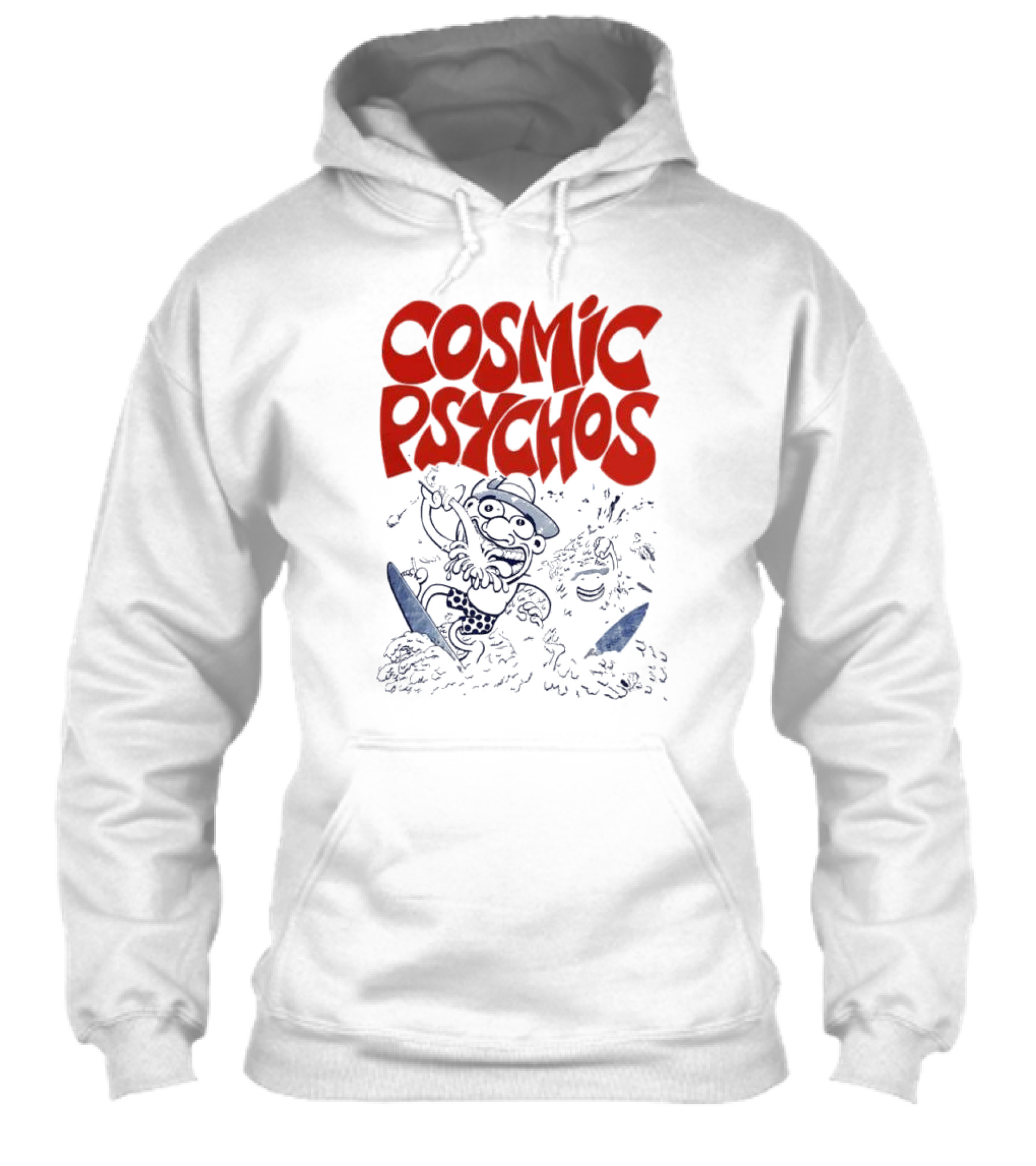 Cosmic Psychos Cartoon Character Black And Red Shirt