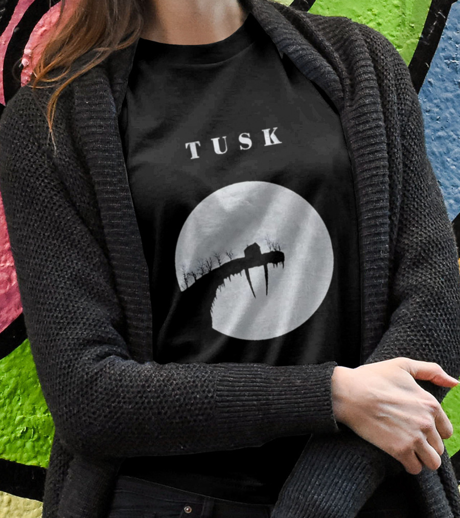 Tusk The Great Darkness House On Cliff Silhouette With Full Moon Shirt