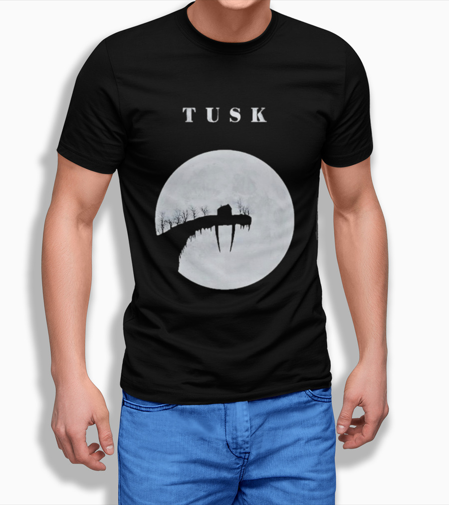 Tusk The Great Darkness House On Cliff Silhouette With Full Moon Shirt