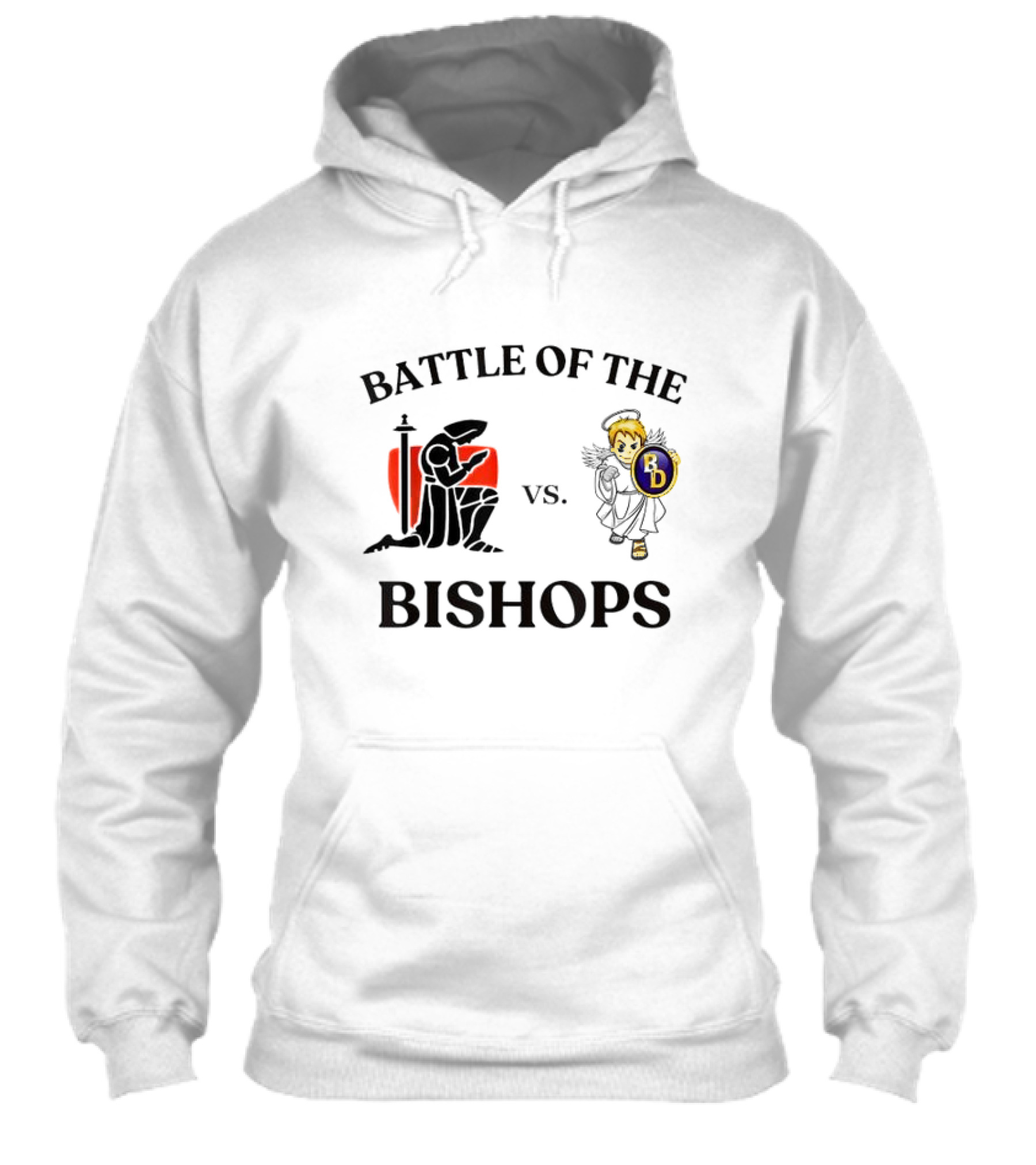 Battle Of The Bishops Vs Black Knight And Angel Holding Shield Shirt
