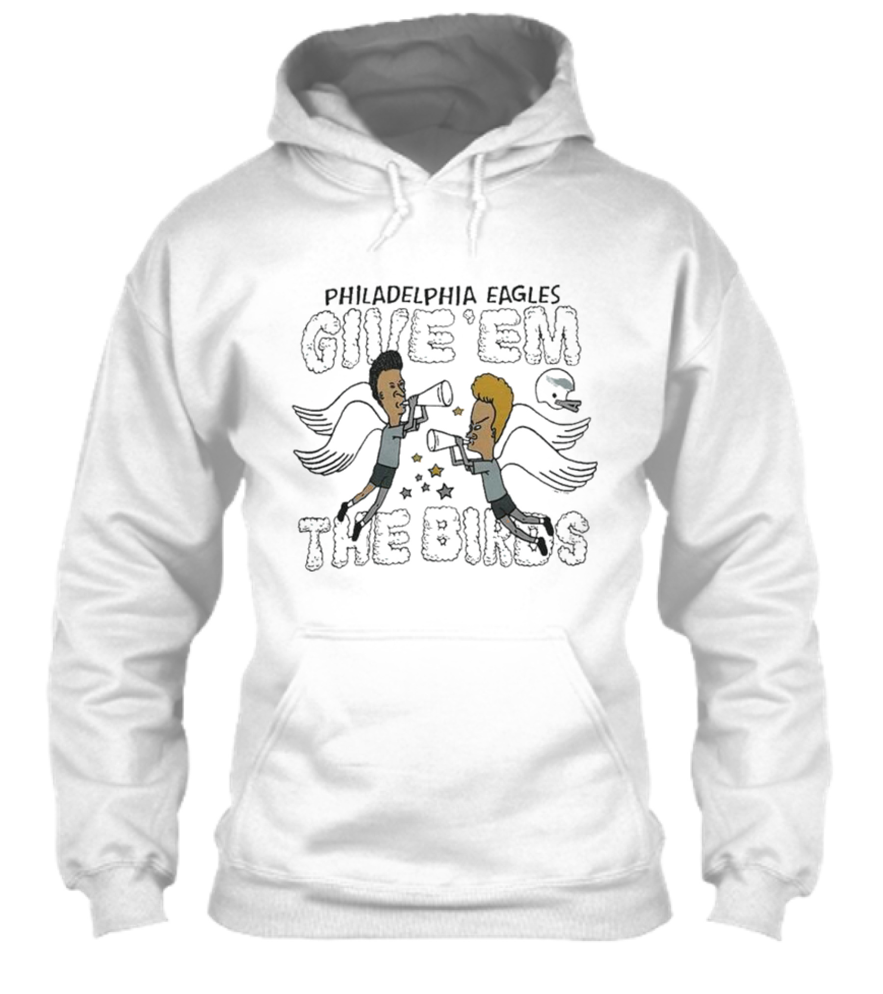 Philadelphia Eagles Give Em The Birds Beavis And Butthead Shirt