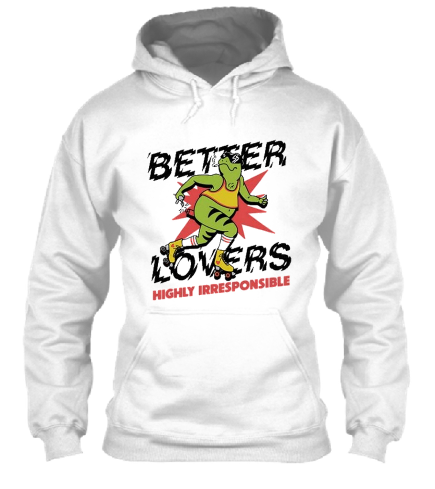 Better Lovers Highly Irresponsible Roller Skating Frog Shirt