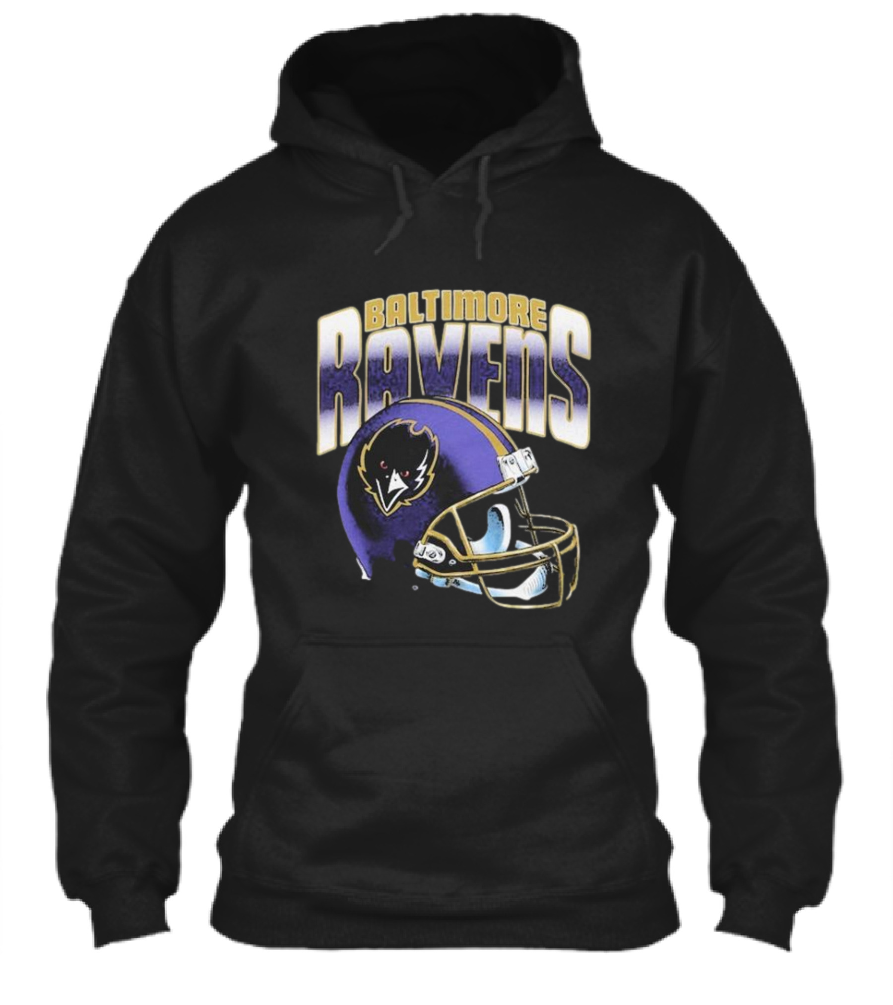 Baltimore Ravens Gradient Helmet Logo Football Gear Shirt