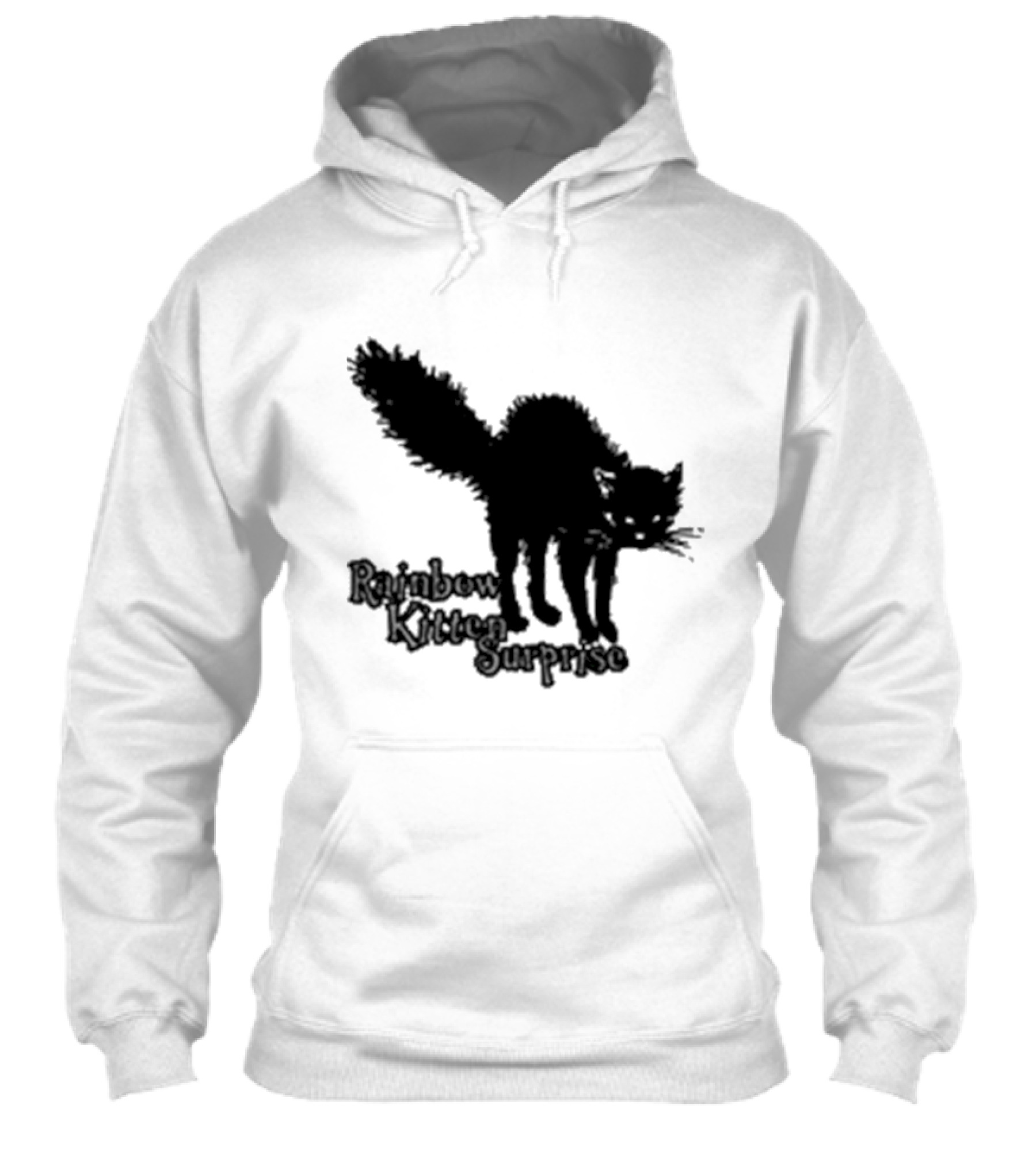 Rainbow Kitten Surprise Ghoul Halloween Black Cat Shirt