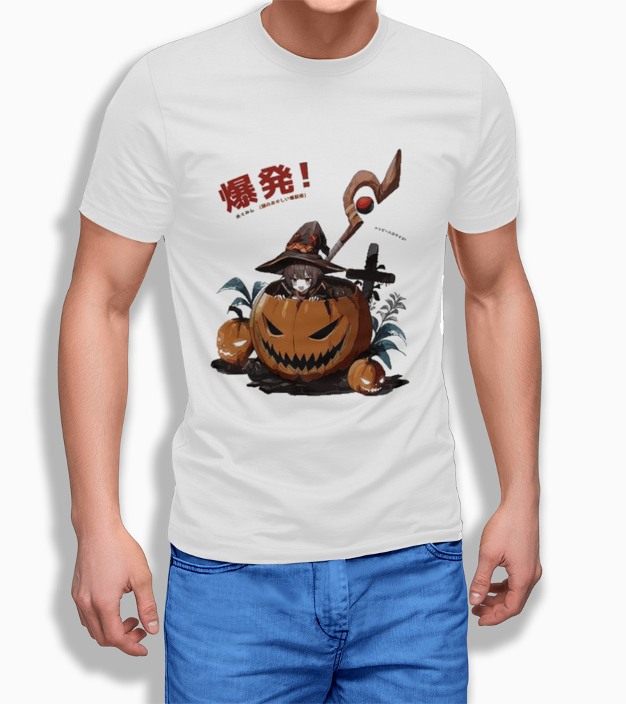 Megumin Halloween 2024 Pumpkin Explosion Aesthetic Shirt