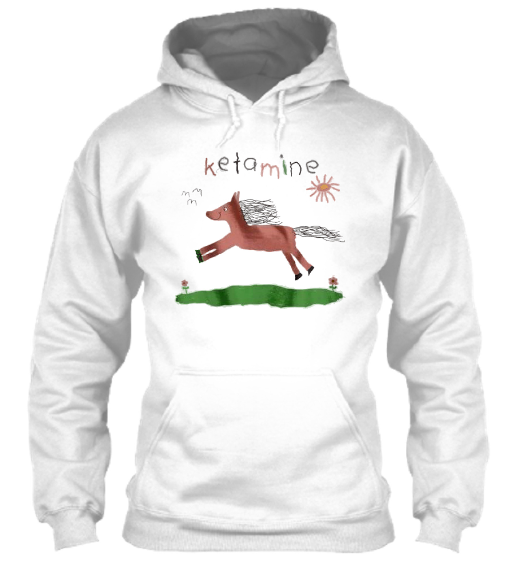 Ketamine Horse Meme With Sun And Grass Shirt