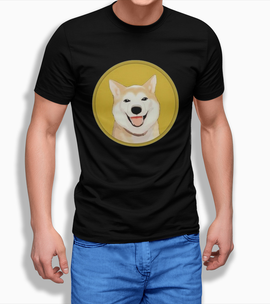Neiro Shiba Inu Circle Badge Emblem Shirt