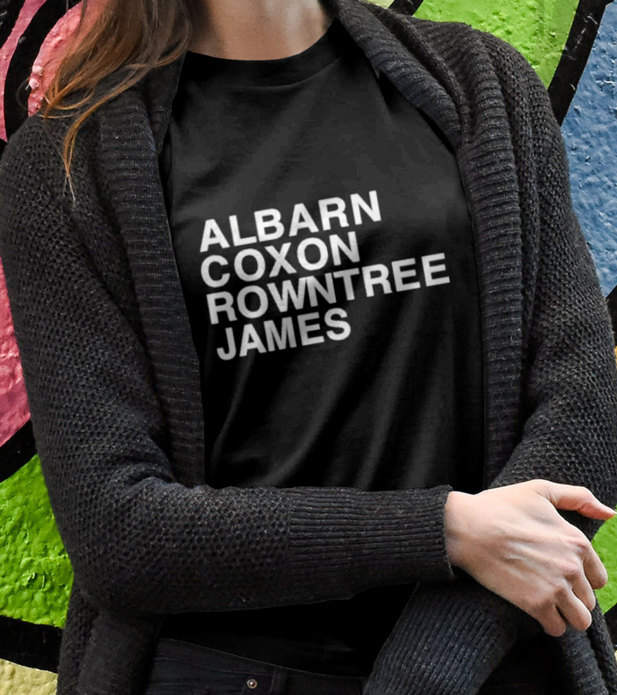 Albarn Coxon Rowntree James Blur Band Members Recognition Shirt
