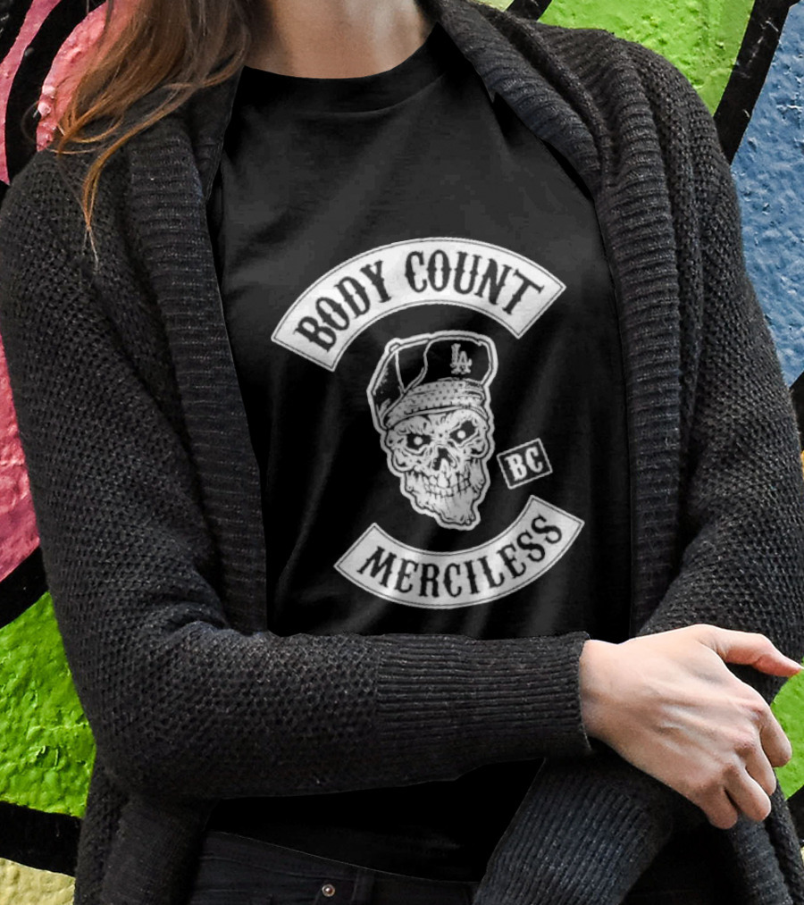 Body Count Merciless Bc Skull La Cap Shirt