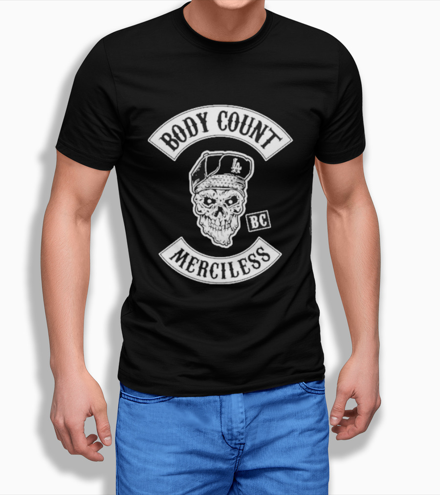 Body Count Merciless Bc Skull La Cap Shirt