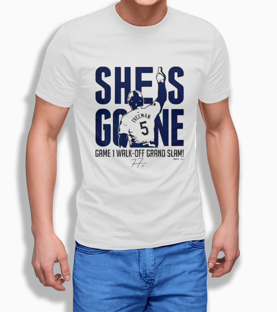 She Is Gone Freeman 5 Game 1 Walkoff Grand Slam Shirt