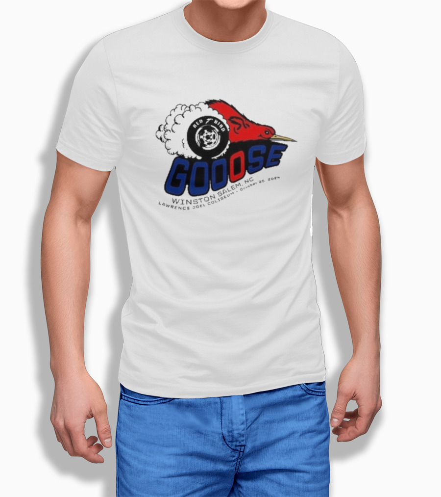 Goose Red Head Winston Salem Nc Lawrence Joel Coliseum October 25 Shirt
