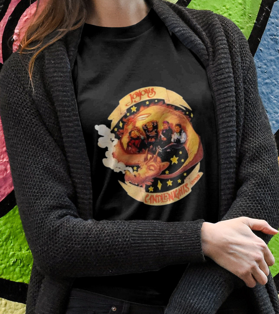 Joyous Mcelroy Candlenights 2024 Dragon With Stars And Smoke Shirt