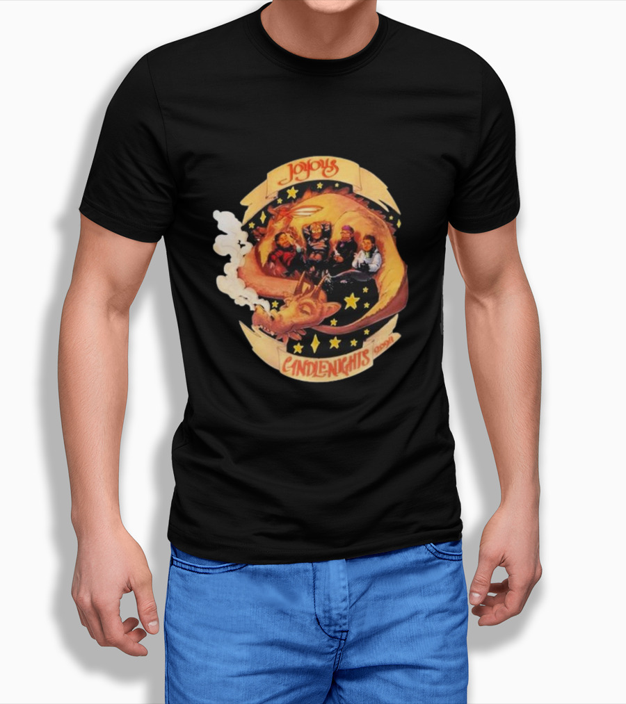 Joyous Mcelroy Candlenights 2024 Dragon With Stars And Smoke Shirt