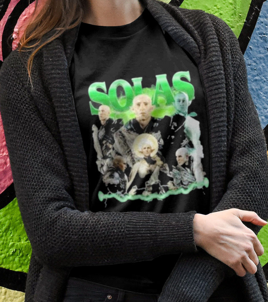 Solas Dragon Age Multiple Portraits Green Aesthetic Fan Shirt