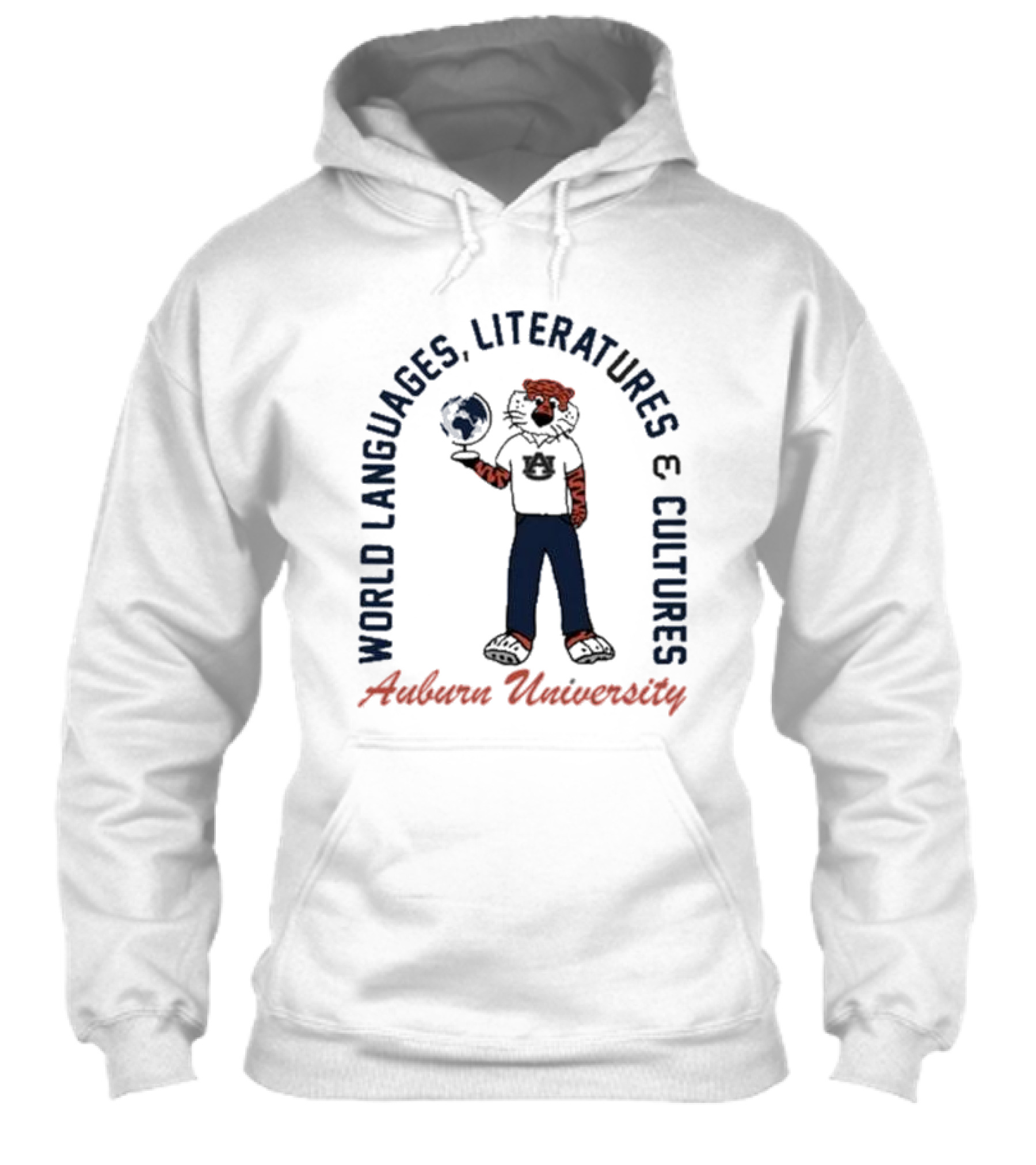 Auburn University World Languages Literatures And Cultures Aubie With Globe Shirt