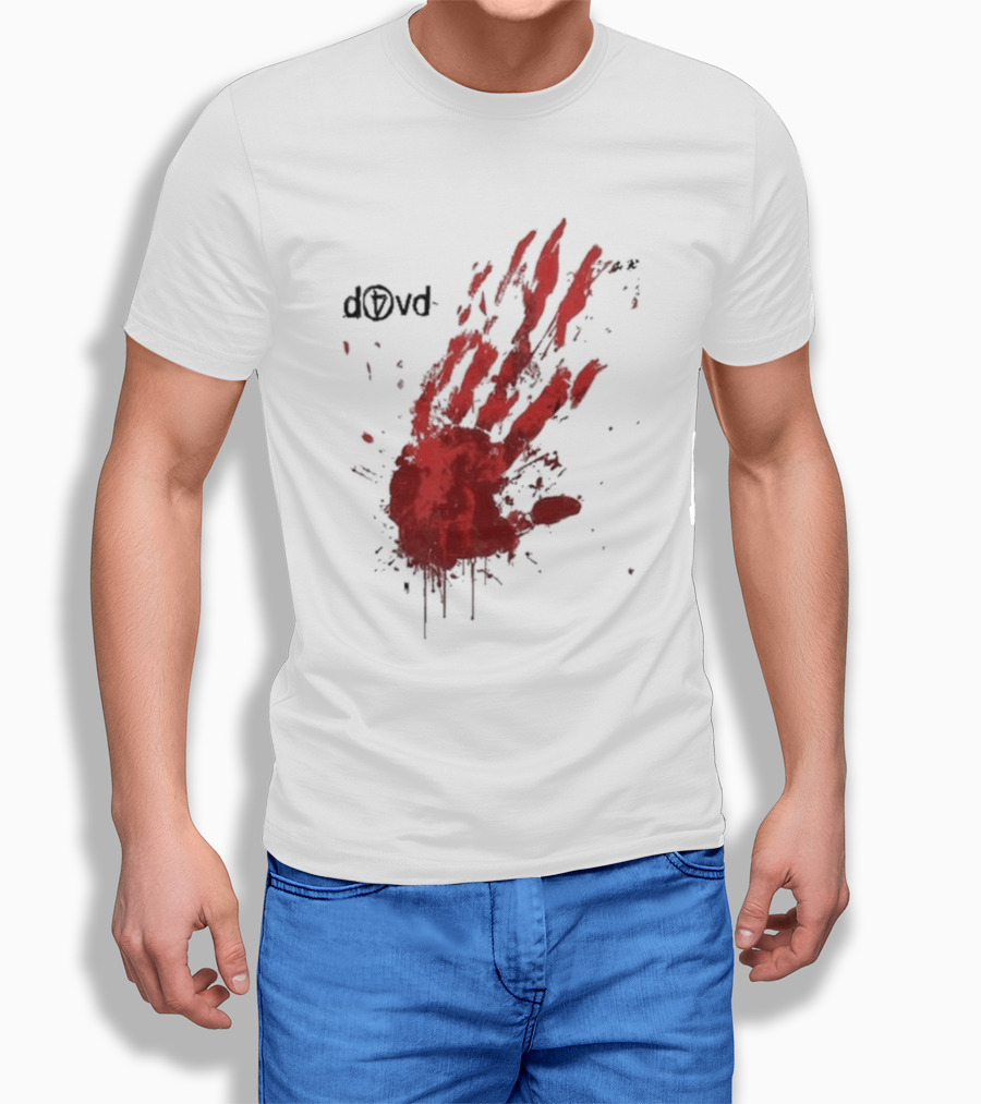 D4Vd Blood Handprint Splatter Shirt