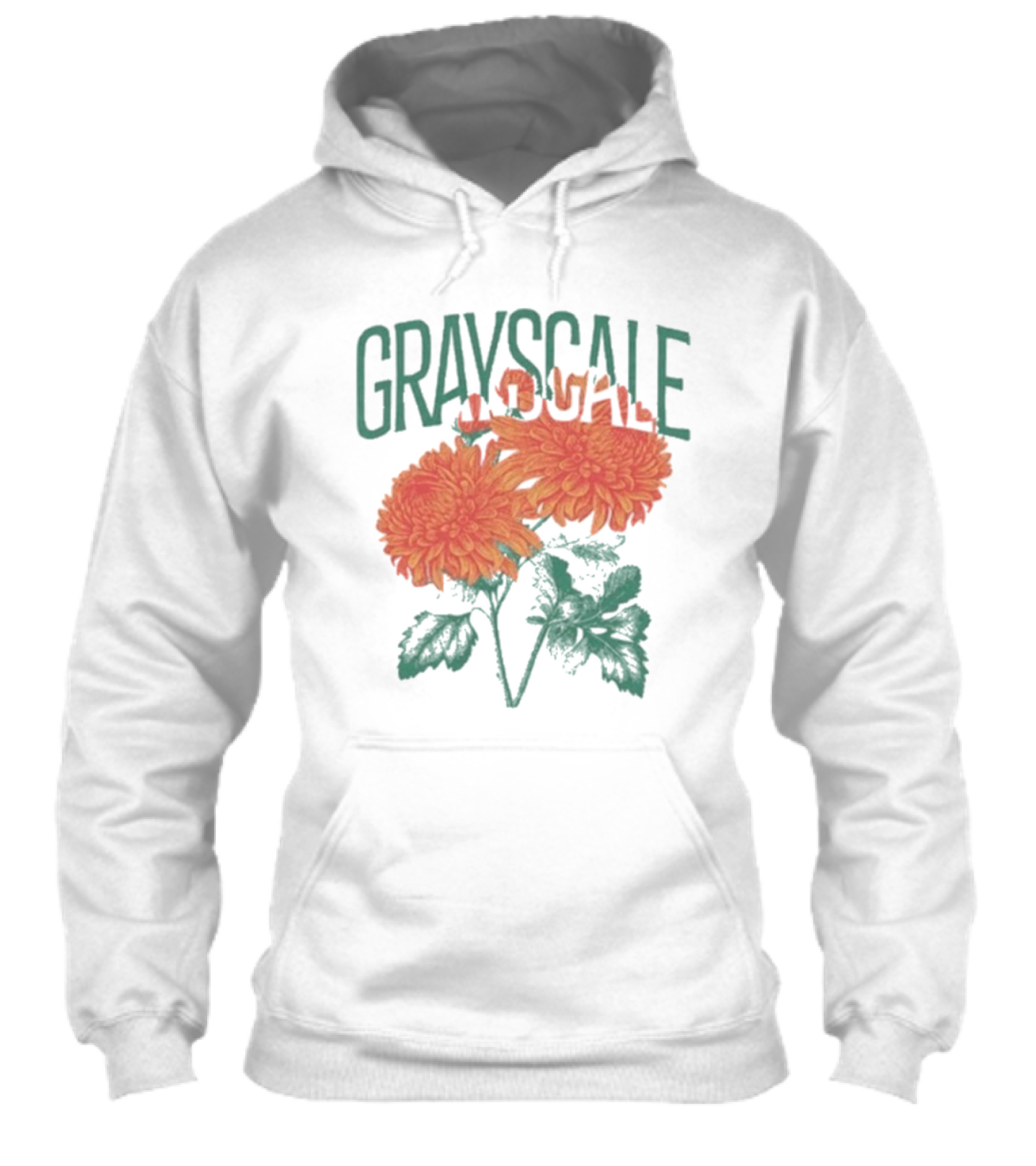 Grayscale Vintage Flower Logo Shirt