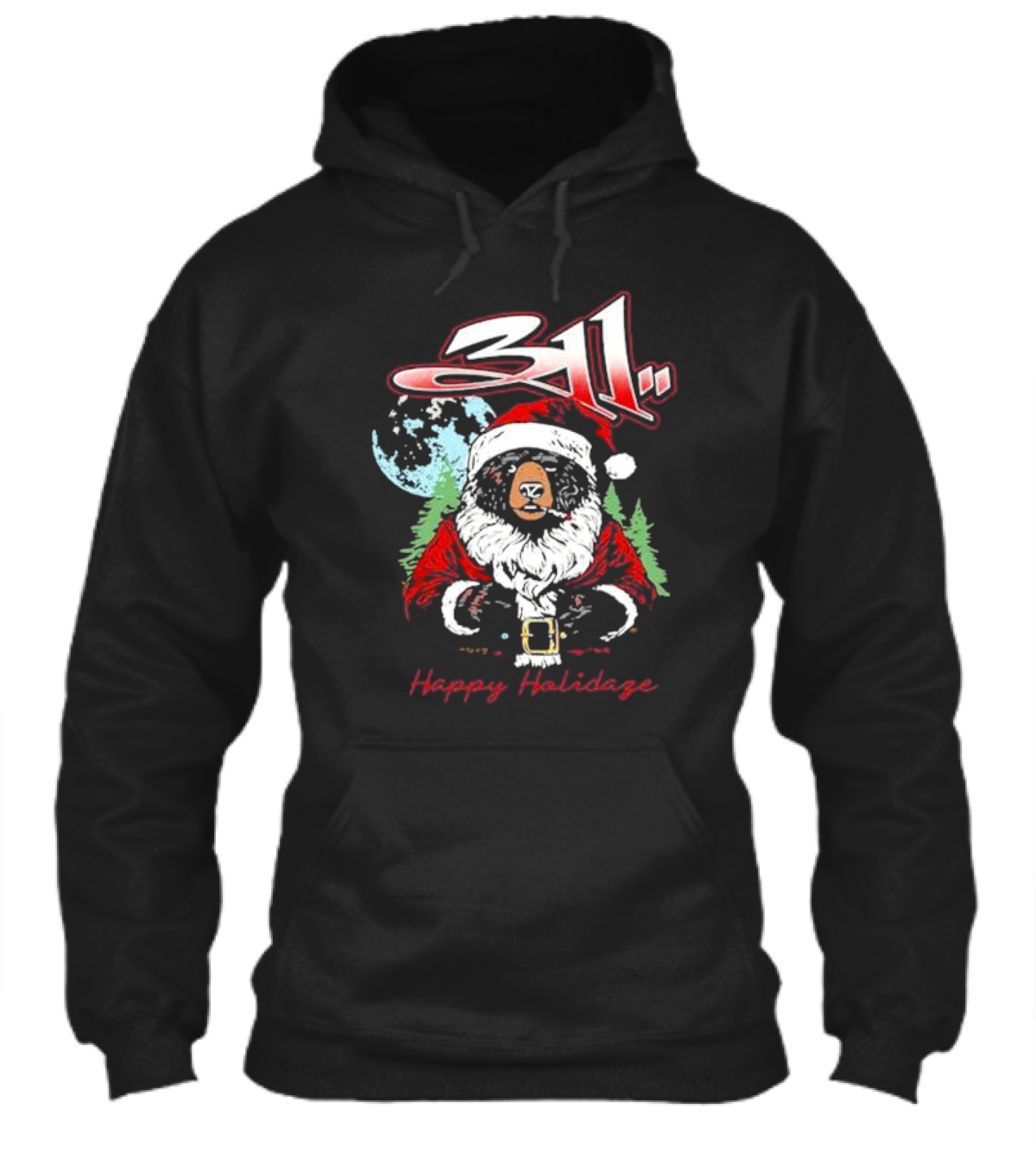 311 Santa Bear Happy Holidaze Christmas Shirt