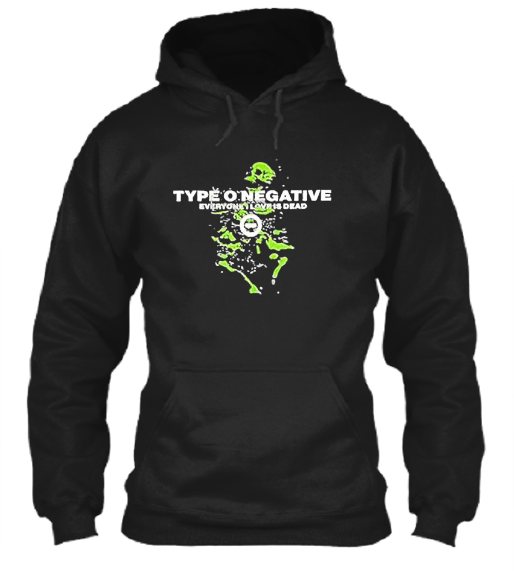 Type O Negative Everyone I Love Is Dead Green Skeleton Shirt