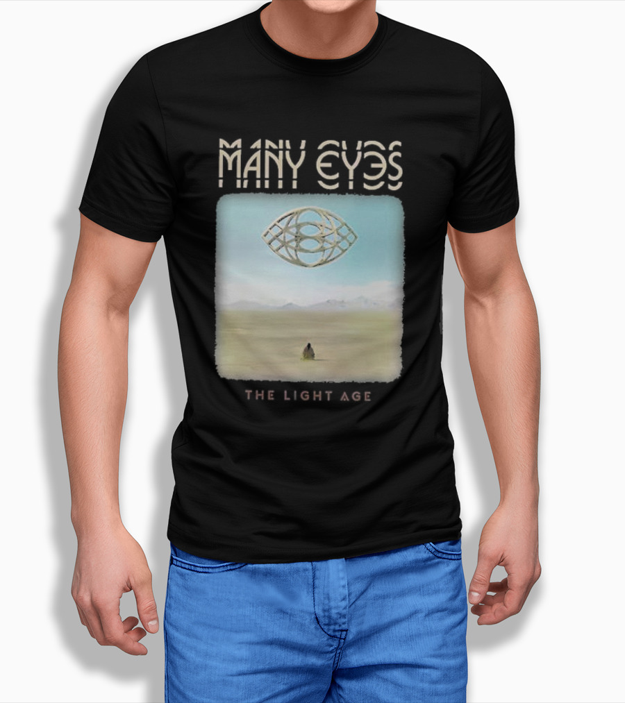 Many Eyes The Light Age Many Eyes Album Cover Desert Scene Shirt