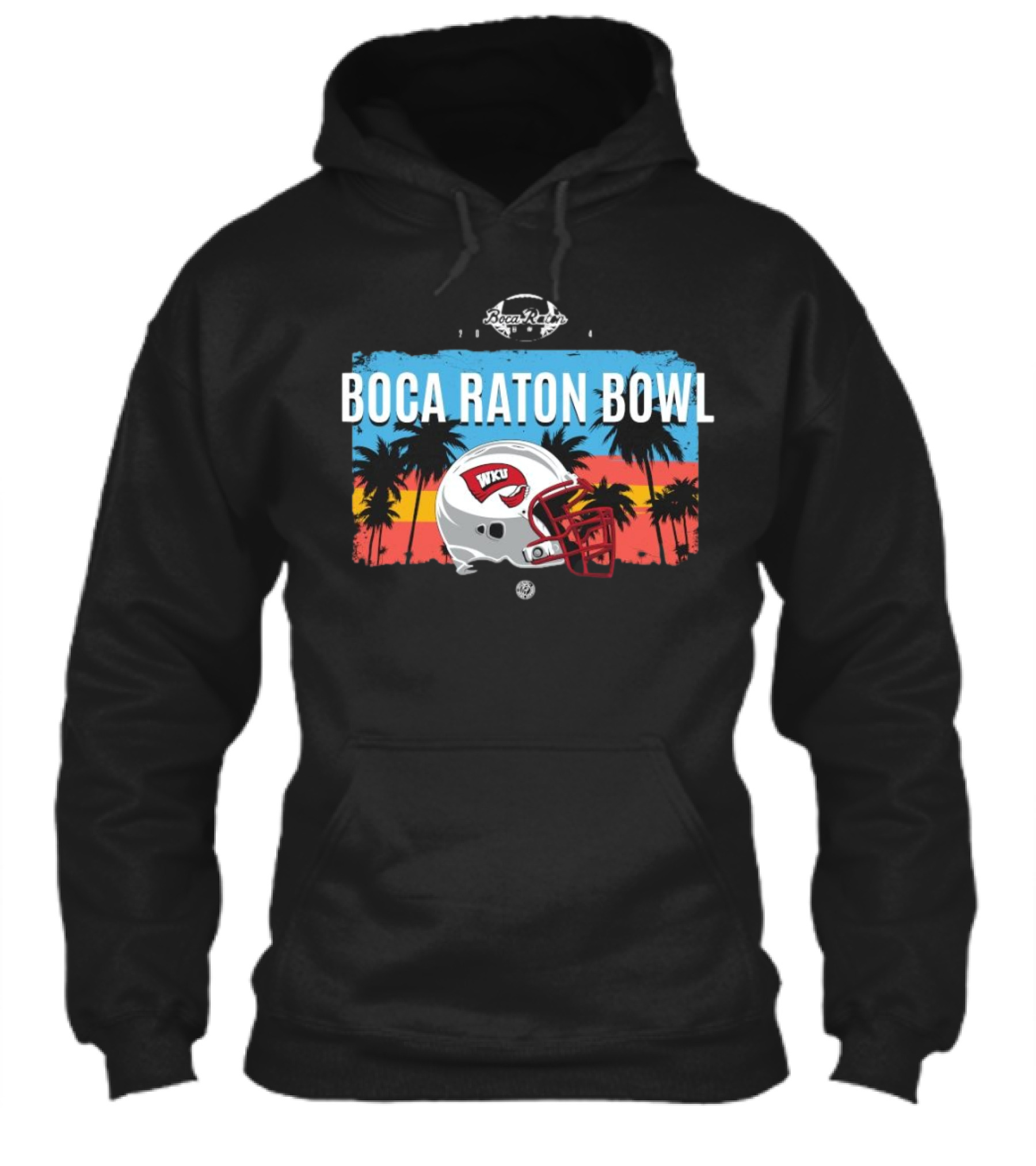Boca Raton Bowl 2024 Western Kentucky Wku Helmet Palm Trees Sunset Shirt