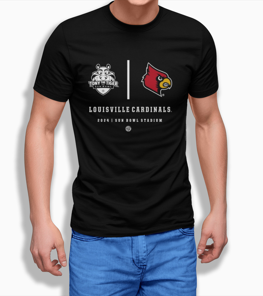 Louisville Cardinals 2024 Tony The Tiger Sun Bowl Stadium Shirt