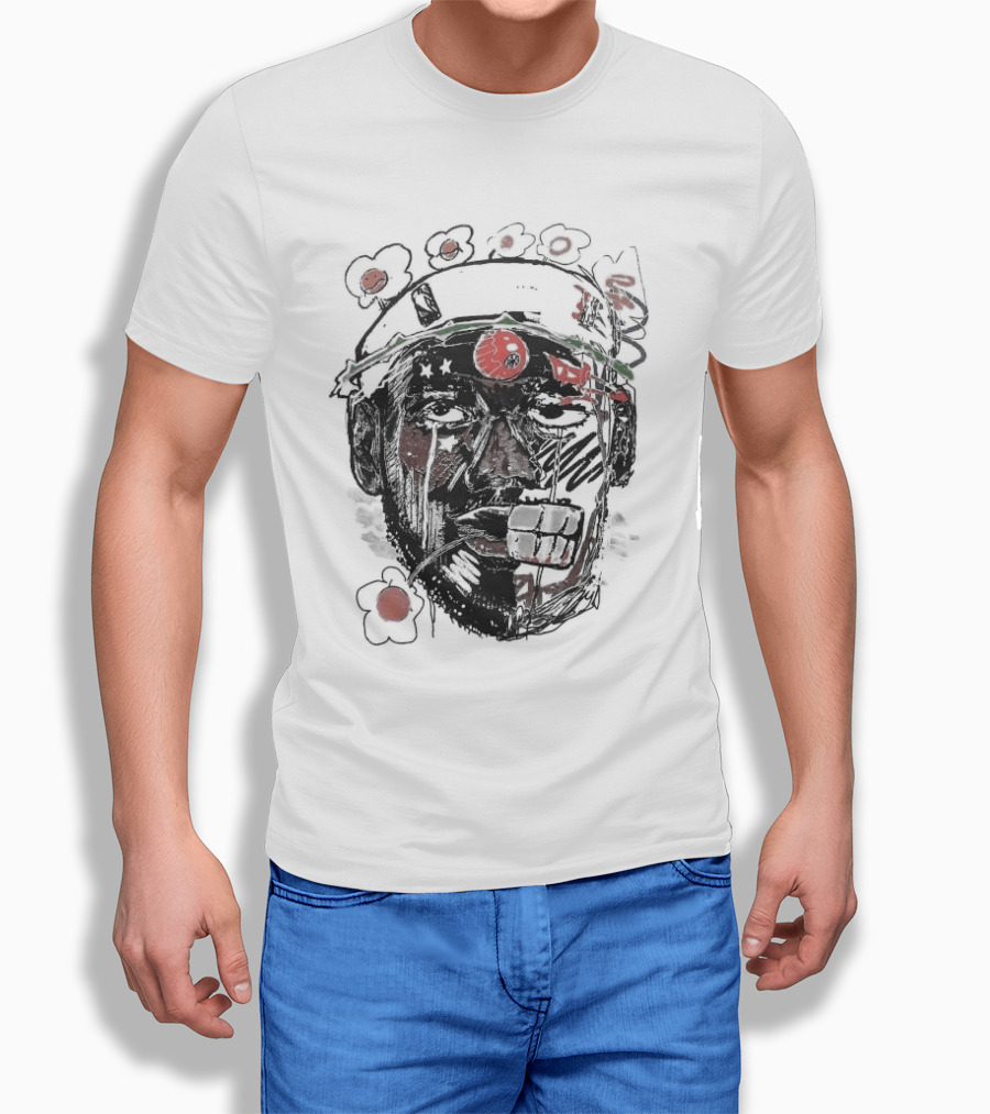 Vameee Labron James Floral Artistic Face Shirt