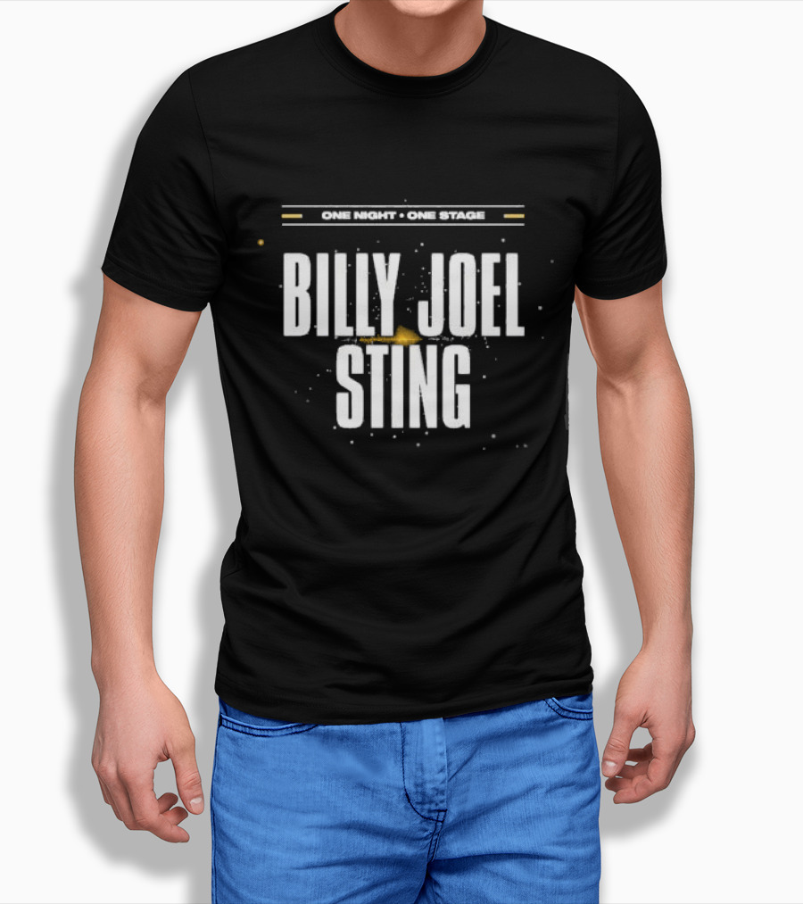 One Night One Stage Billy Joel Sting 2025 Tour Shirt