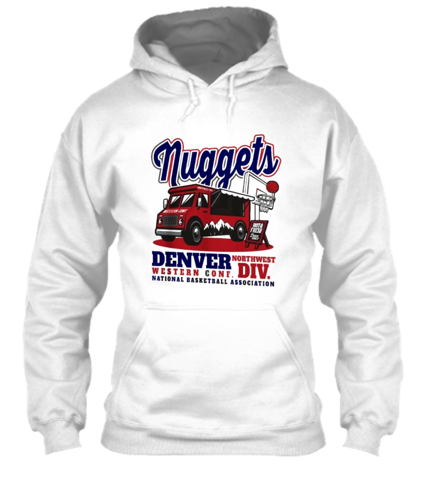 Nuggets Retro Food Truck Denver Northwest Division Western Conference National Basketball Association Shirt