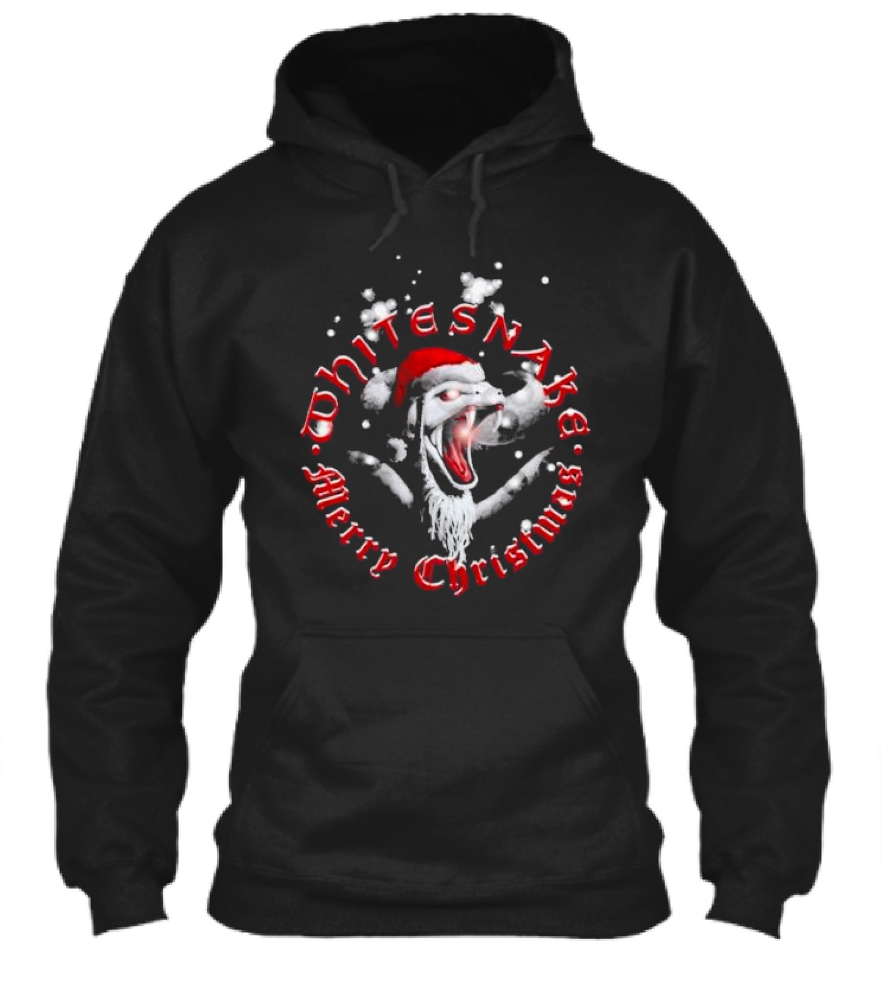 Whitesnake Merry Christmas Santa Snake With Snowflakes Shirt