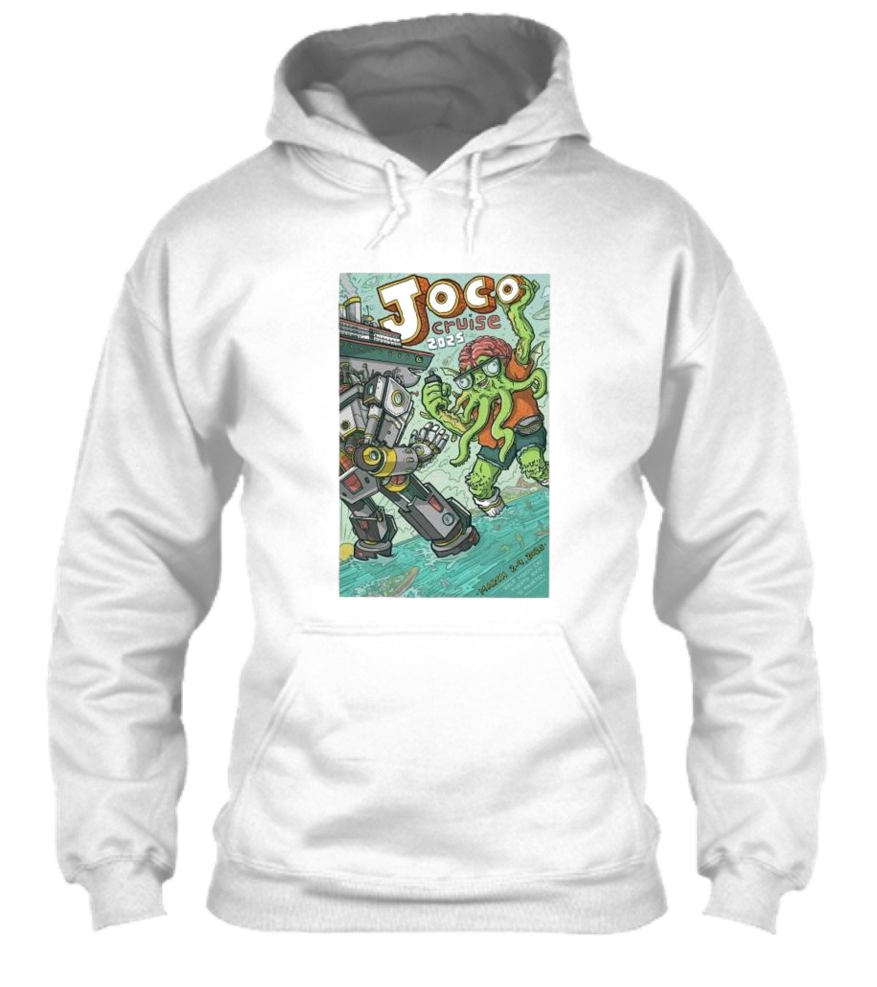 Joco Cruise 2025 Fort Lauderdale Robot Vs Tentacle Monster March 29 Shirt