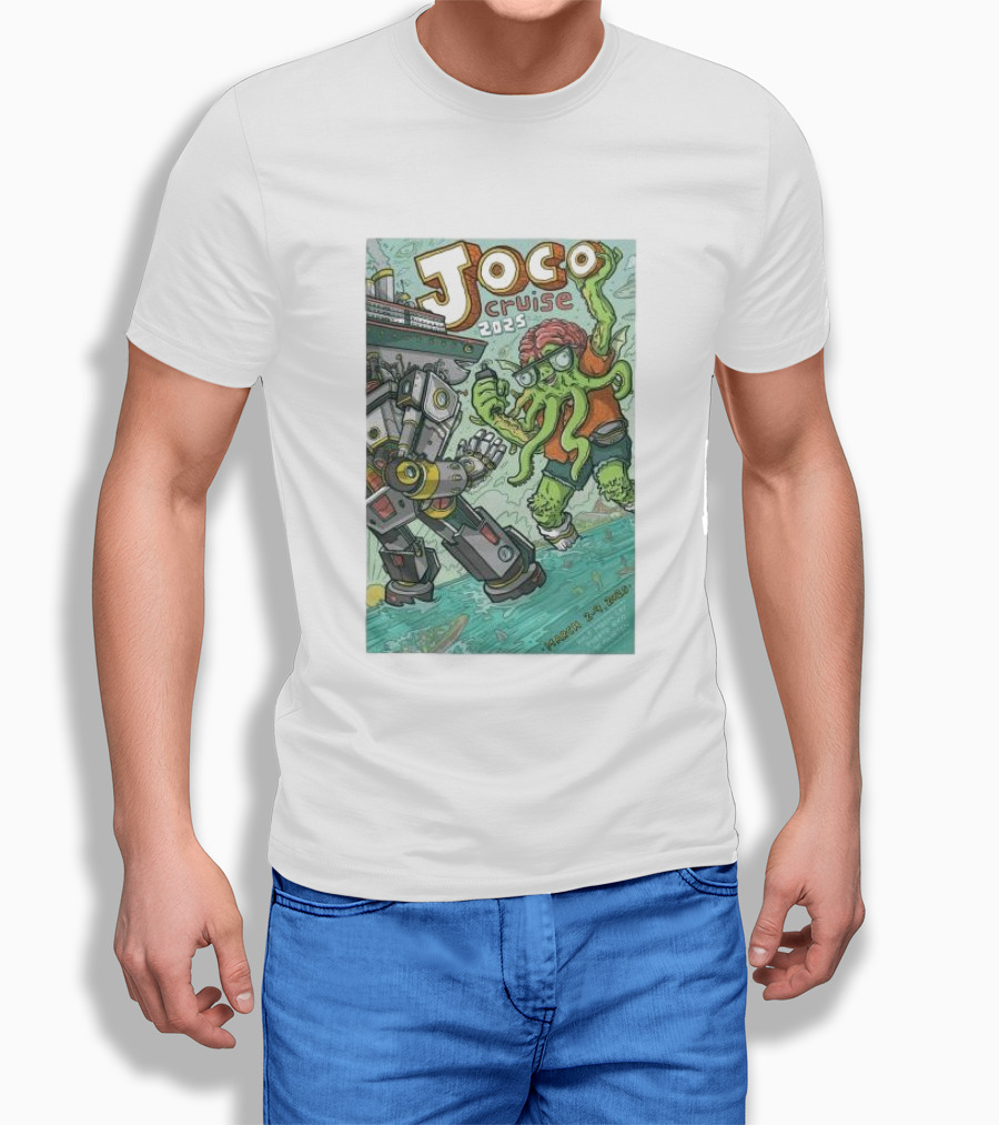 Joco Cruise 2025 Fort Lauderdale Robot Vs Tentacle Monster March 29 Shirt