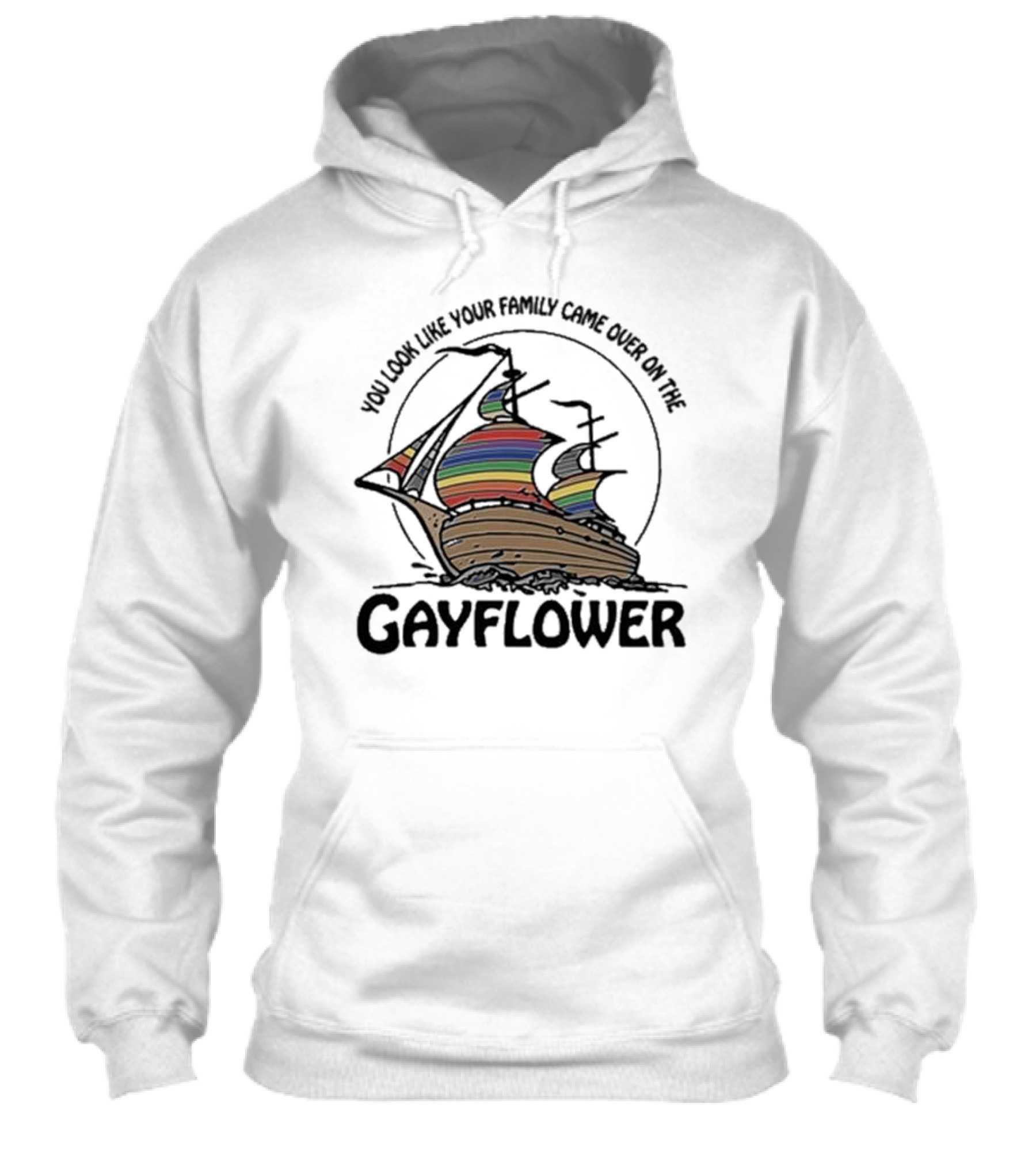 You Look Like Your Family Came Over On The Rainbow Gayflower Ship Shirt