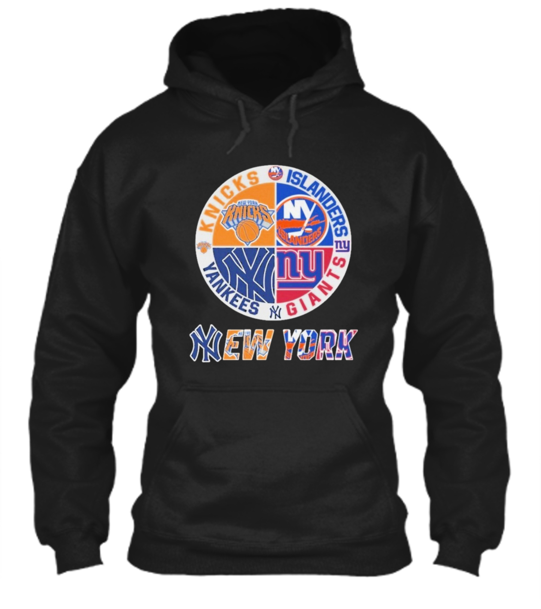 New York Knicks Islanders Yankees Giants Sports Fan Collection Shirt