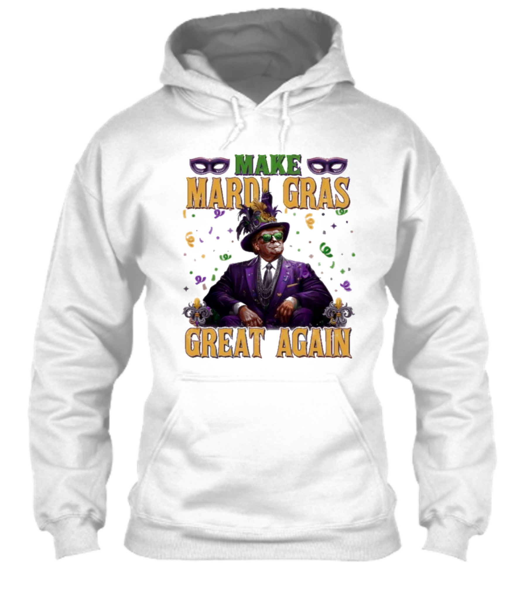 Make Mardi Gras Great Again 2025 Trump Mardi Gras Shirt
