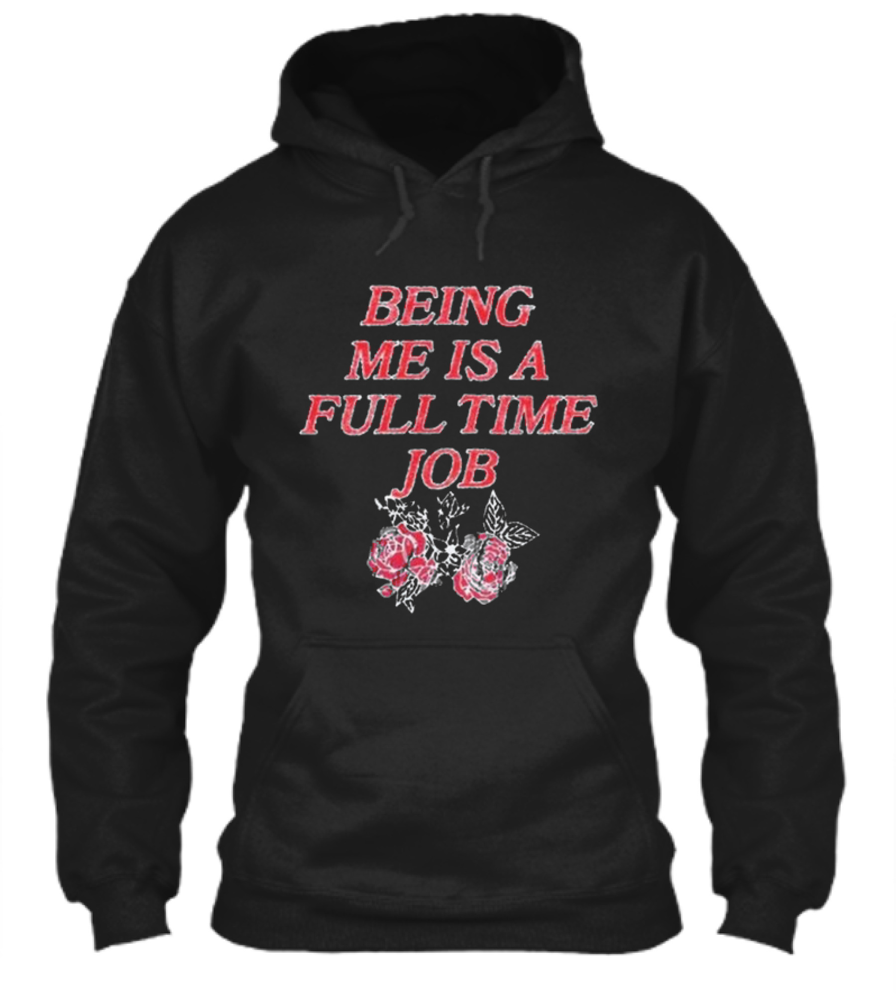 Beautiful Bastard Being Me Is A Full Time Job Rose Floral Typography Shirt