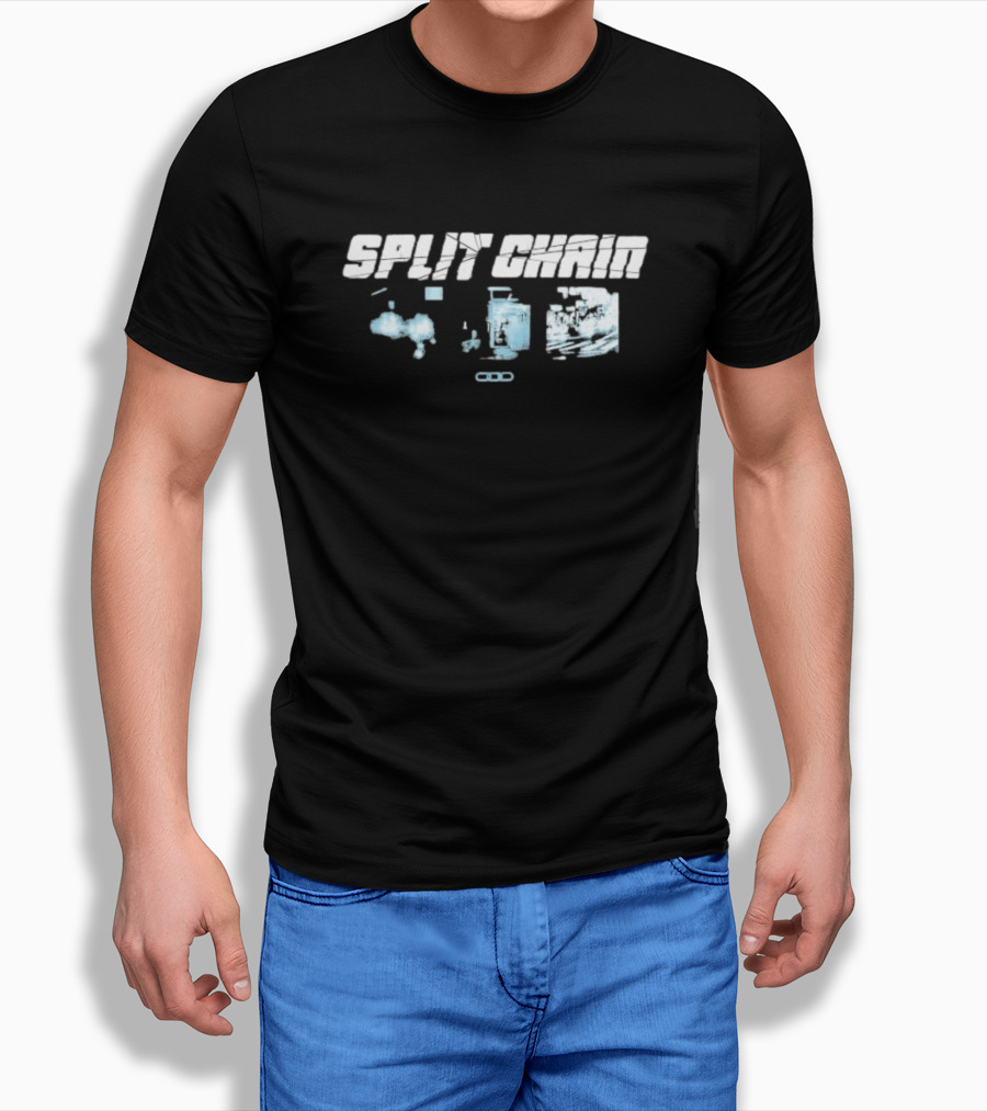 Split Chain Motionblur Exploring Futuristic Machinery And Abstract Dynamics Shirt