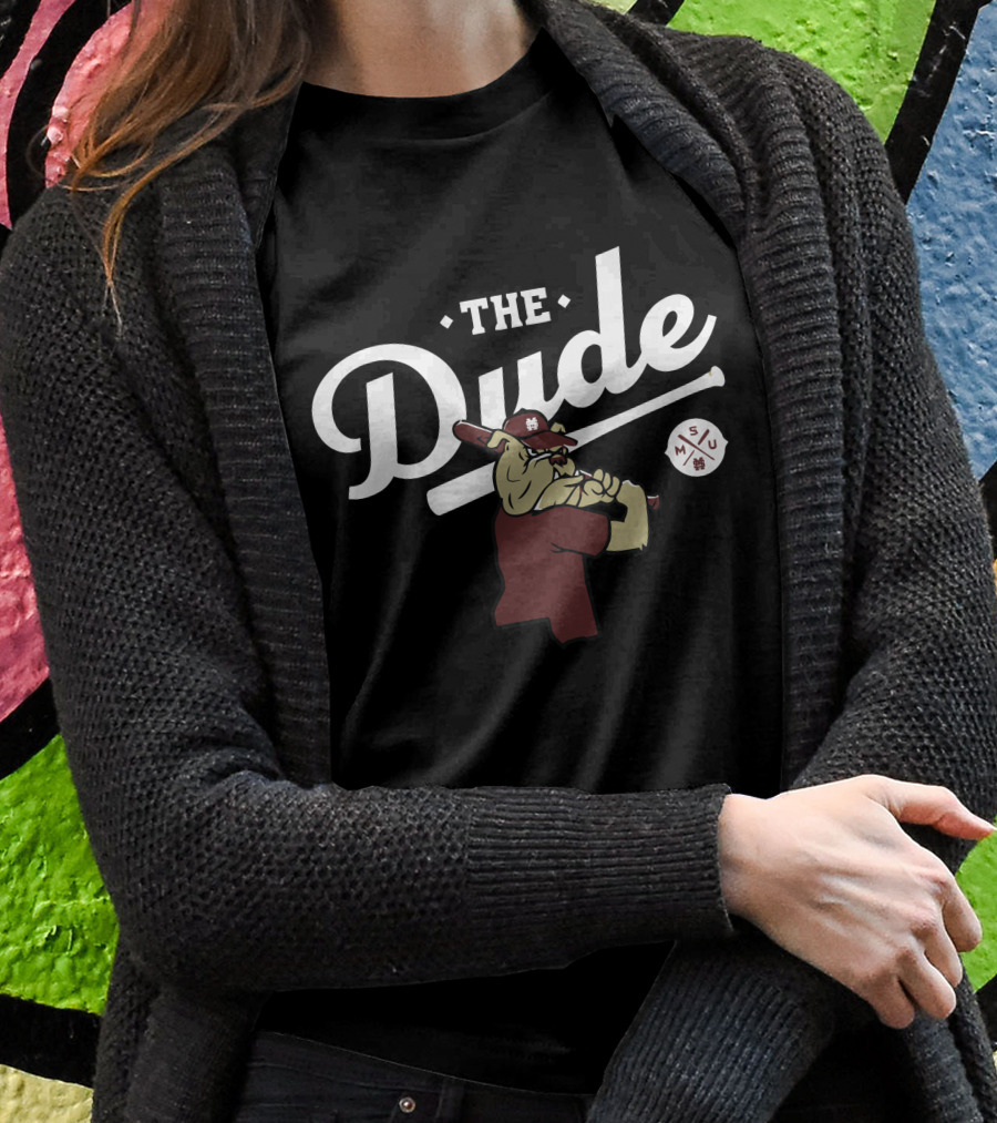 The Dude Mississippi State Bulldog With Baseball Bat Msu Shirt