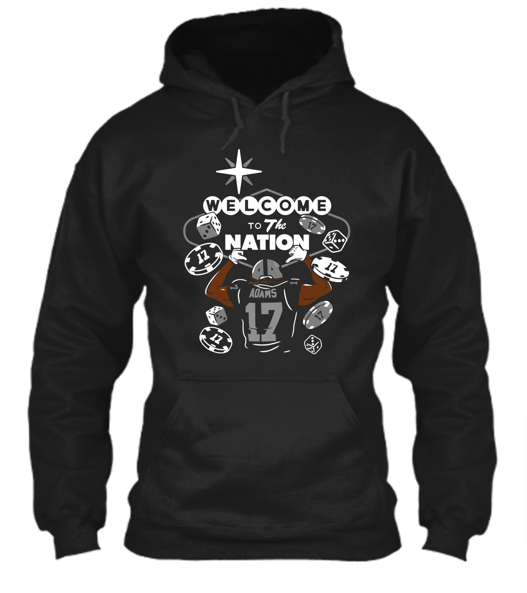 Welcome To Raider Nation Adams 17 Football Dice Star Shirt