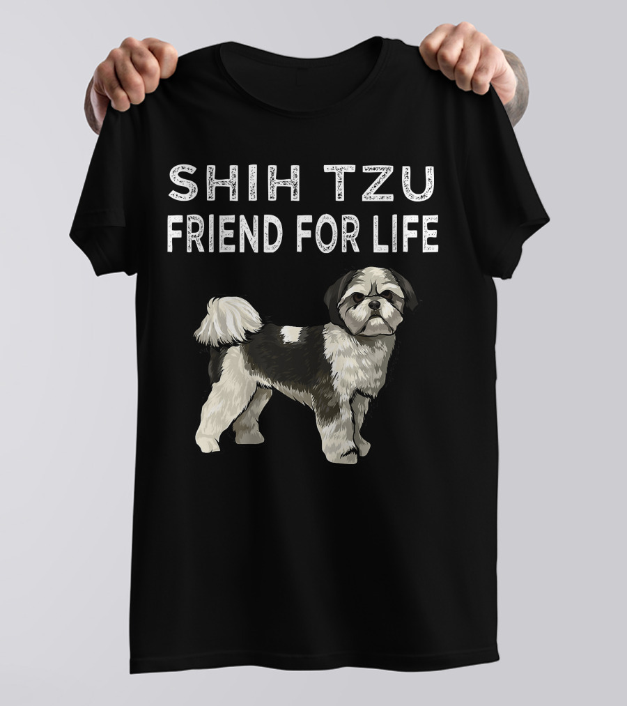 Adorable Shih Tzu Art For Proud Shih Tzu Mom Enthusiasts Shirt